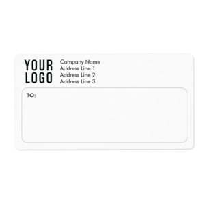 Custom Business Shipping Labels Return Address (Front)