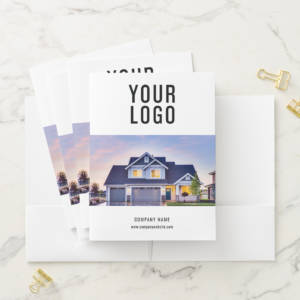 Photo Logo and Card Slot Business Folders (In Situ)