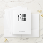 Professional Minimalist Business Logo Card Slot Pocket Folder (In Situ)