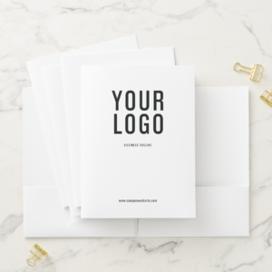 Professional Minimalist Business Logo Card Slot Pocket Folder (In Situ)