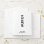 Simple Business Logo Card Slot Pocket Folder (In Situ)