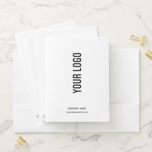 Simple Business Logo Card Slot Pocket Folder (In Situ)