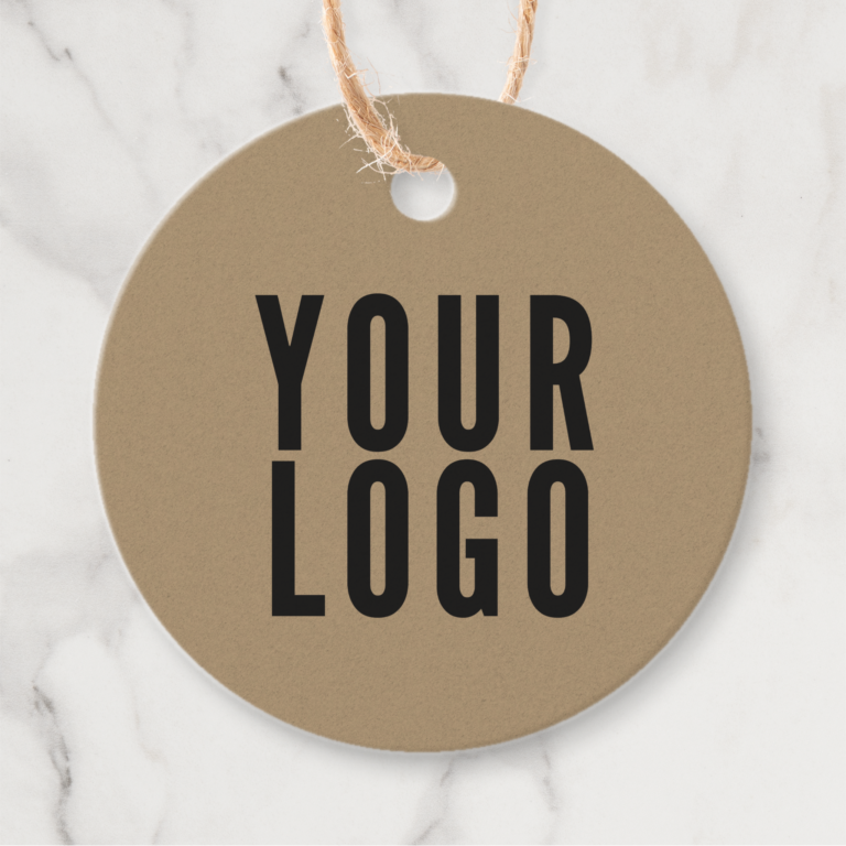 Faux Kraft Paper Branded Hang Tags