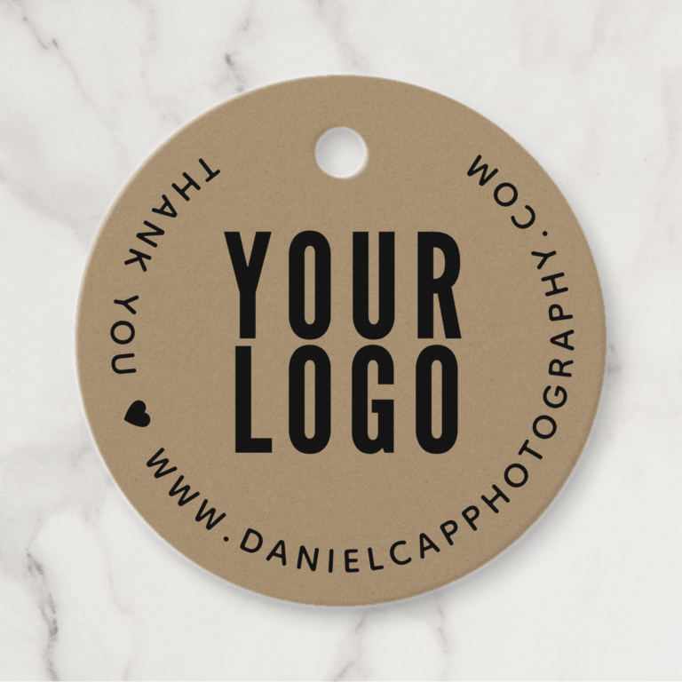 Faux Kraft Paper Personalized Hang Tags