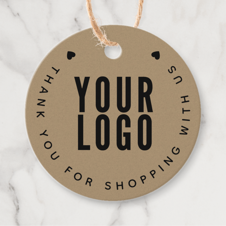 Faux Kraft Paper Product Hang Tags