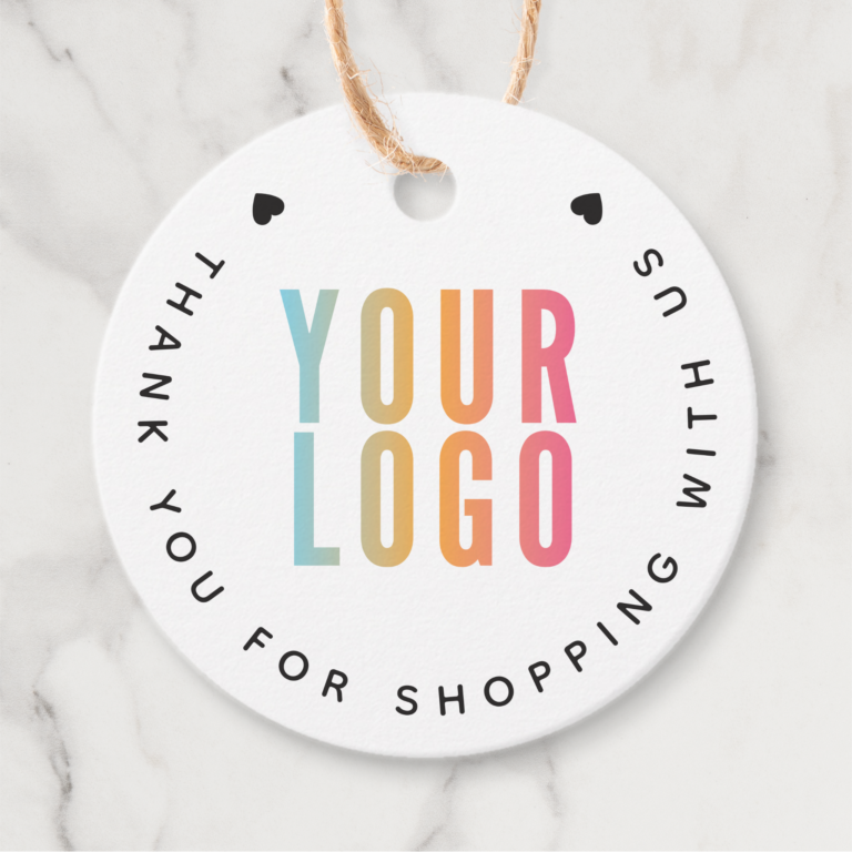 White Product Hang Tags