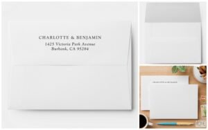 White Wedding Envelopes